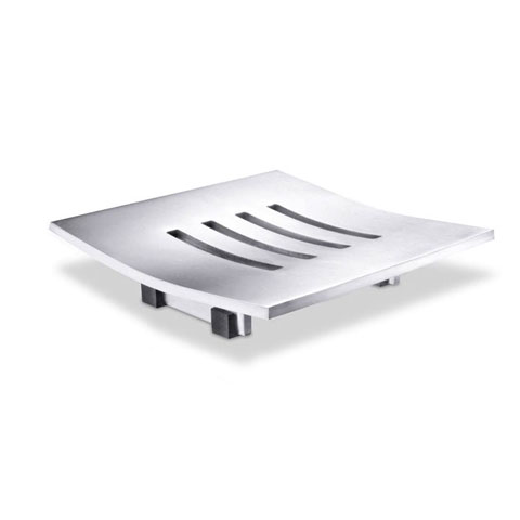 Zack ABBACO soap dish brushed stainless steel