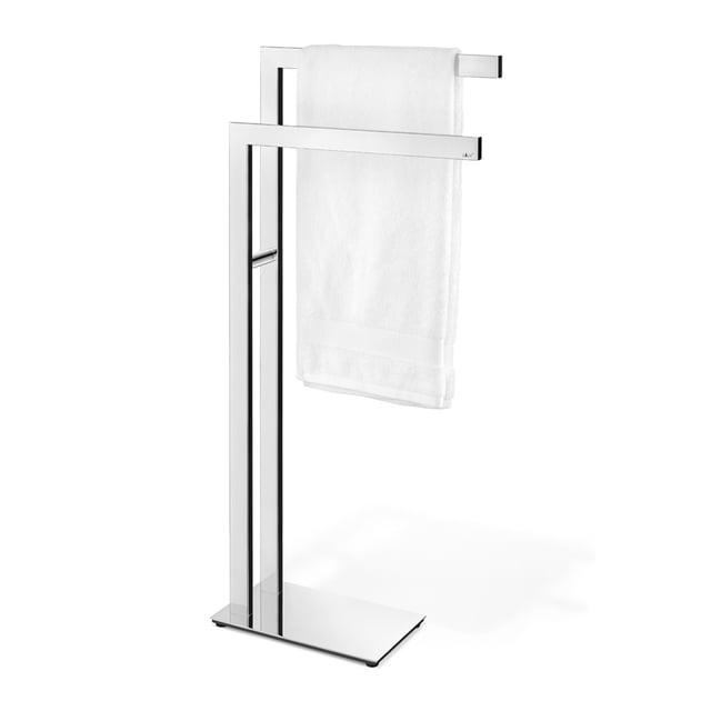 ZACK Mensola Da Bagno CARVO In Vetro Satinato E Acciaio Inox | 3,8x12,2 Cm, Montaggio A Parete, Resistente A Ruggine E Corrosione, Collezione Nero