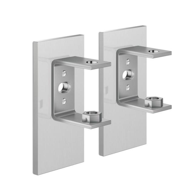 Zack LINEA set of two wall brackets brushed stainless steel