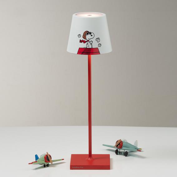zafferano Poldina x Peanuts® Akku LED table lamp with dimmer Special Edition