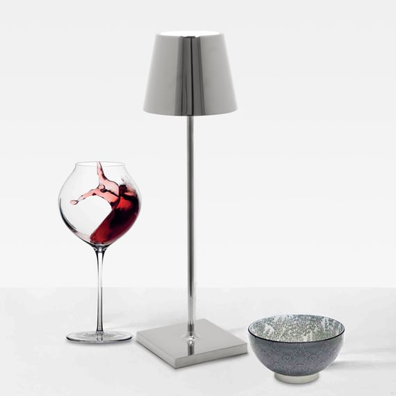Zafferano Poldina Tischleuchte – Wiederaufladbar, Dimmbar, IP54 Für Drinnen & Draußen, 38 Cm Hoch, In Verschiedenen Farben