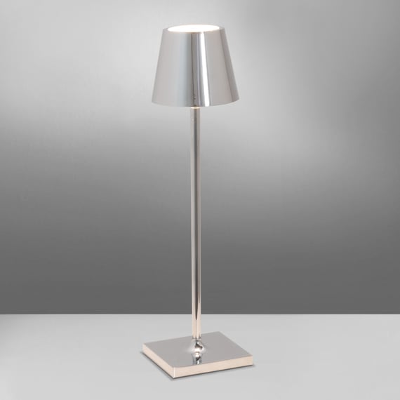 Lampe Poldina Pro Zafferano - Rechargeable Sans Fil - IP65 Extérieur/Intérieur - Contrôle Tactile 2200-3000K - Rouge