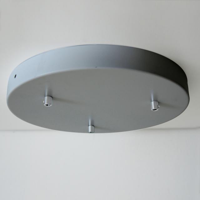 zafferano canopy for pendant lights 3 heads, round