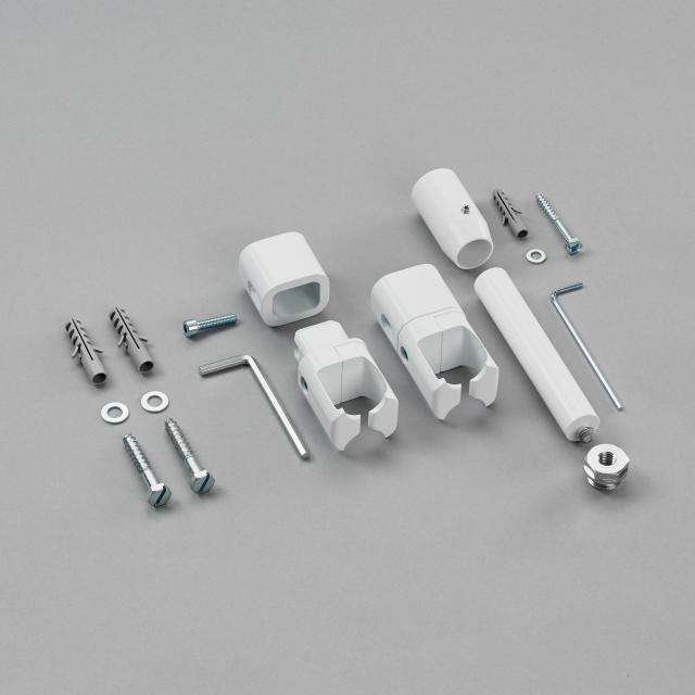 Zehnder installation kit for room divider with legs for electric Toga white