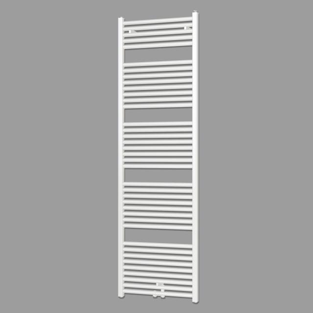 Zehnder Zeno towel radiator for hot water or mixed operation white, with central connection, single layer, 807 Watt