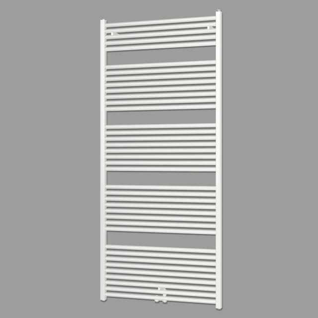 Zehnder Zeno towel radiator for hot water or mixed operation white, with central connection, single layer, 1179 Watt