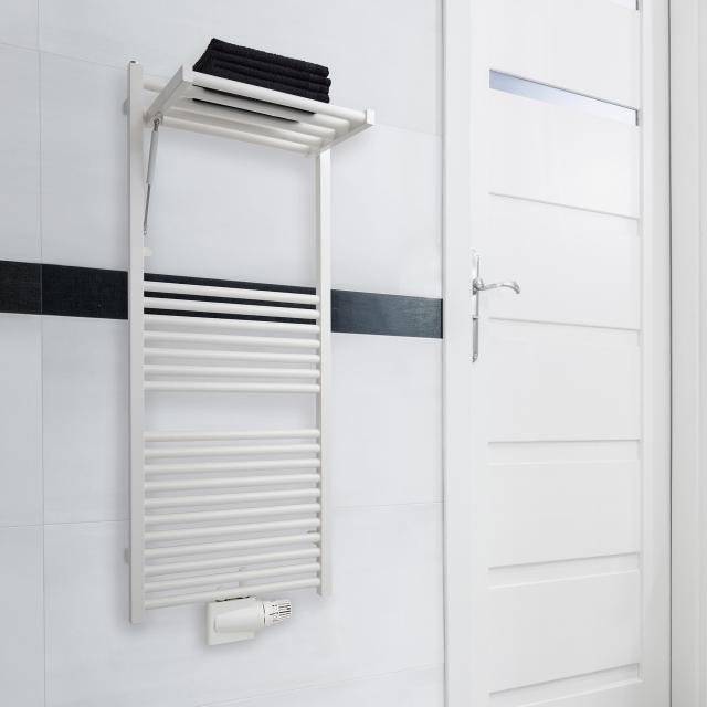 Zehnder Zeno Wing towel radiator for hot water or mixed operation white, 642 Watt