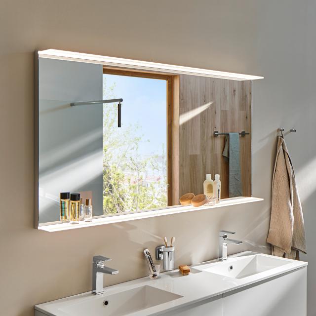 Zierath Avela illuminated mirror with LED lighting and shelf with touch display