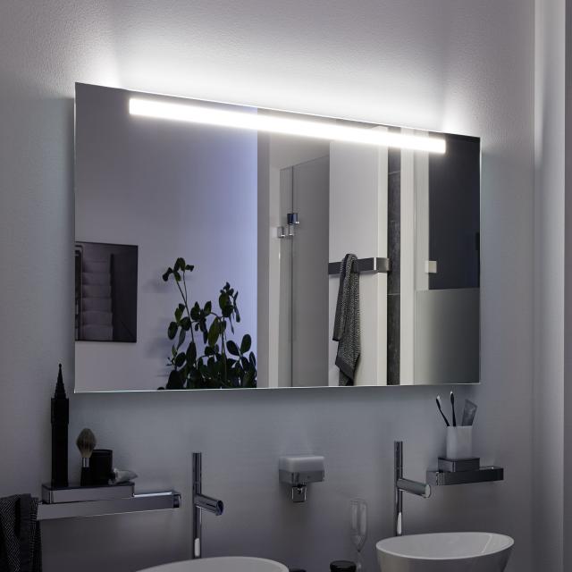 Zierath Garda illuminated mirror with LED lighting with sensor switch, adjustable light colour