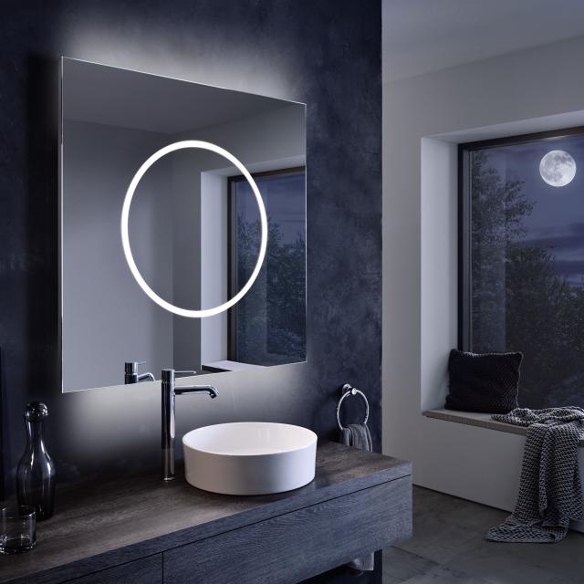 Zierath Moon illuminated mirror with LED lighting with sensor switch