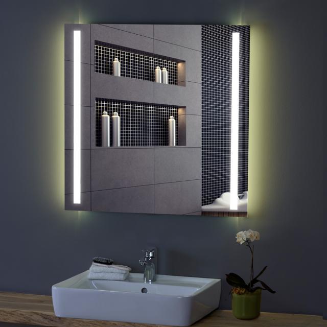 Zierath Tiber illuminated mirror with LED lighting light colour neutral white