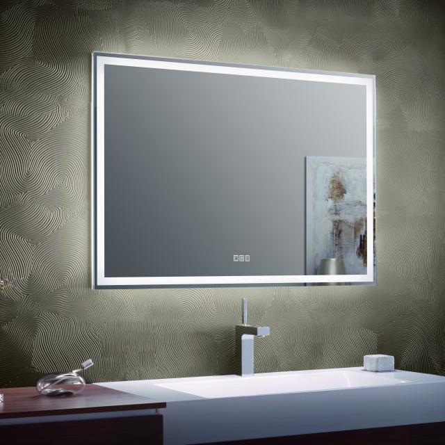 Zierath Visibel illuminated mirror with LED lighting with Touch-Display, light colour adjustable