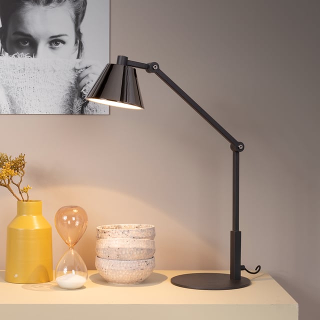 Reality Leuchten Jeff R59151106 - Lampada Da Tavolo a LED, in Metallo
