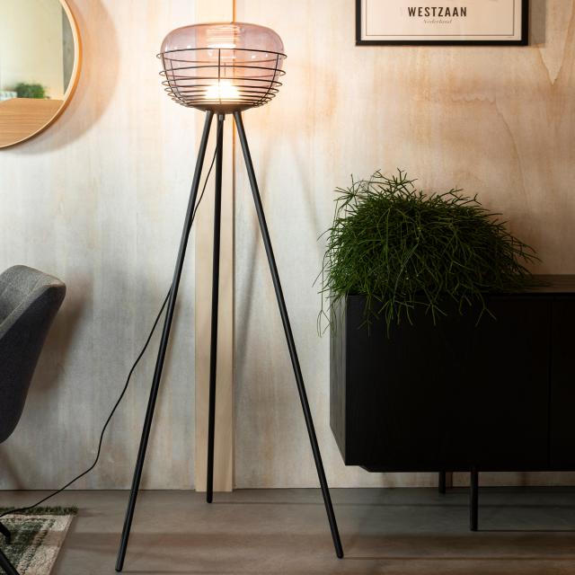 Zuiver Smokey floor lamp with cord dimmer